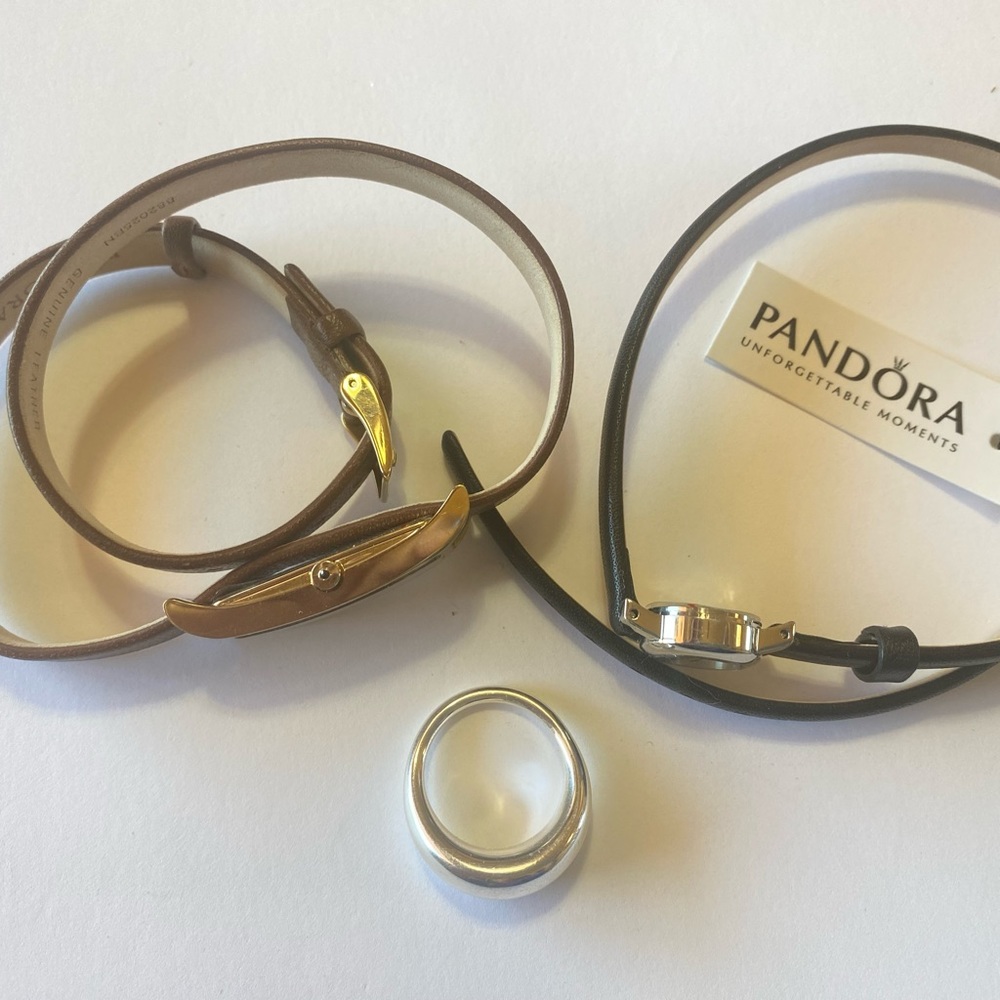 RESERVED Bundle of 3 Pandora pieces- one ring and 2 watches for @liliana_zama